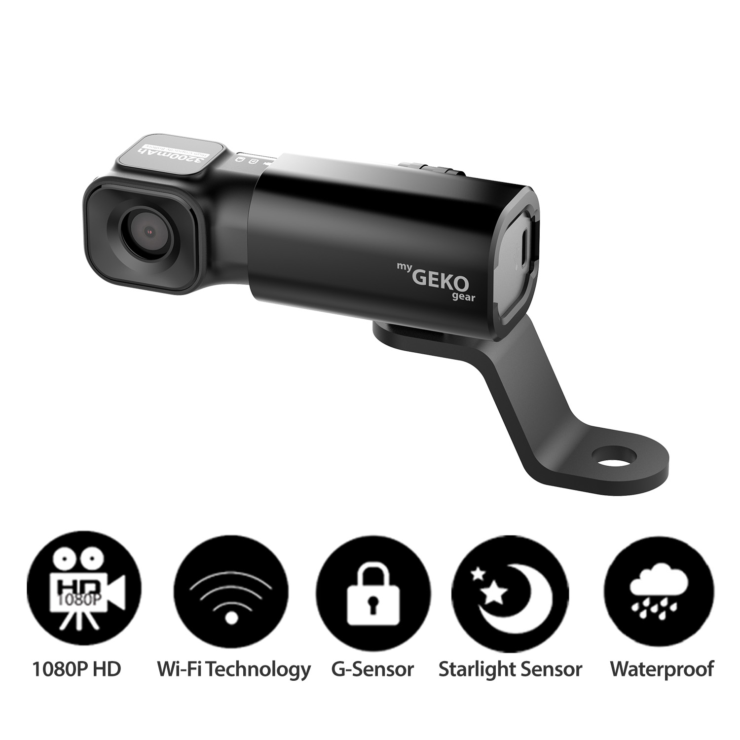 IXROAD Dashcam Moto, 1080P Camera Moto Avant et Arriere avec 3 LCD, WiFi,  GPS, Gyro Anti-Shake, Capteur-G, Contrôle Filaire, Vision Nocturne, 256Go  Maximum : : High-Tech