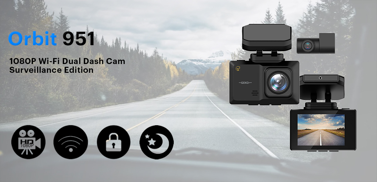 Orbit 951 1080P HD Dual Dash Cam