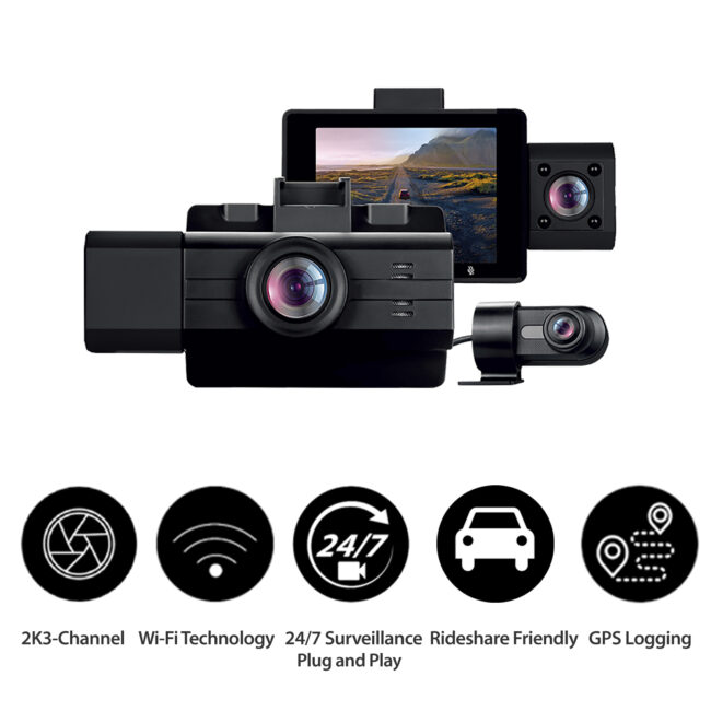 OMBAR Dash Cam Front and Rear 5G WiFi, Dash Cam 4K/2K/1080P+1080P