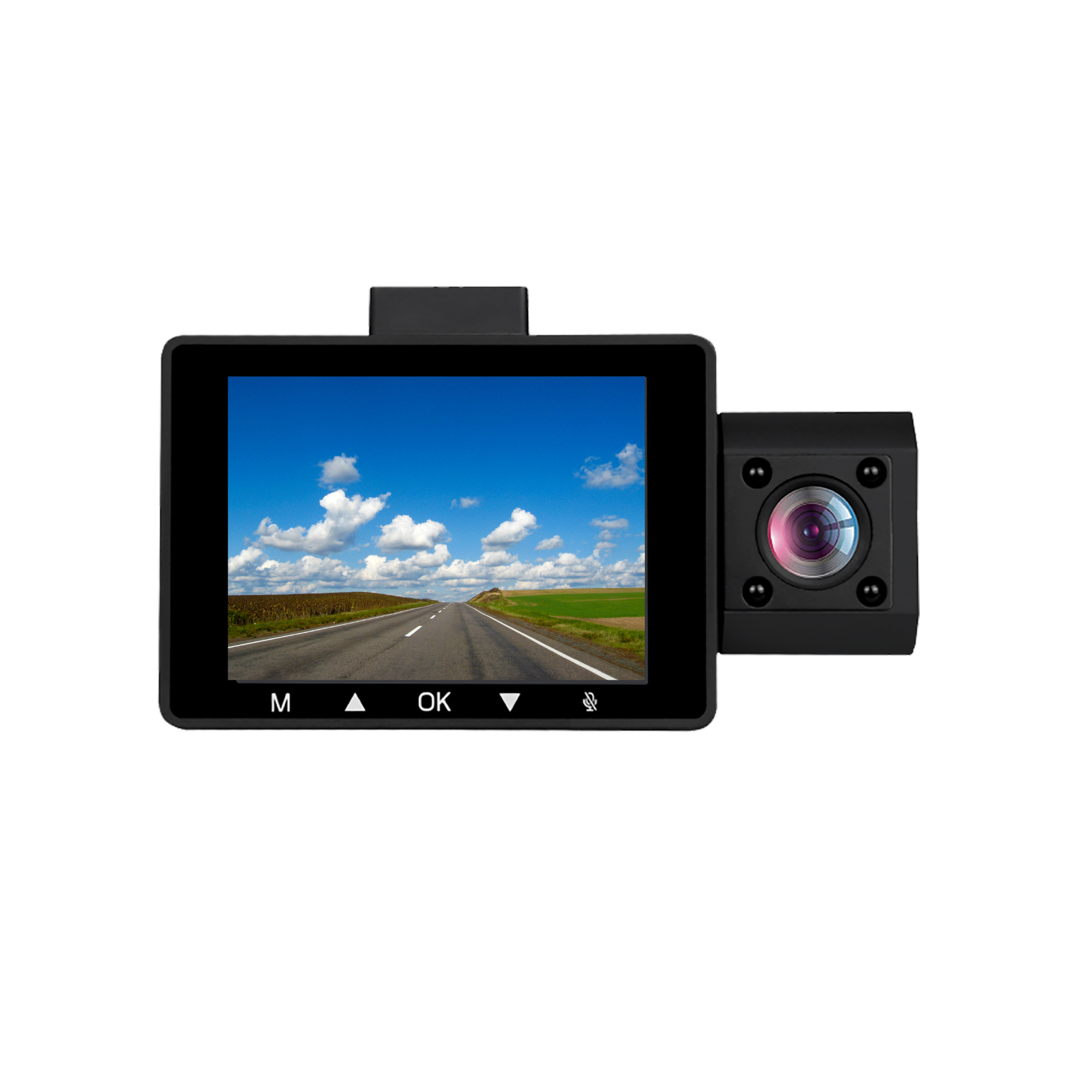 Scout Pro 2K HD 3-Channel Wi-Fi GPS Dash Cam - GekoGear