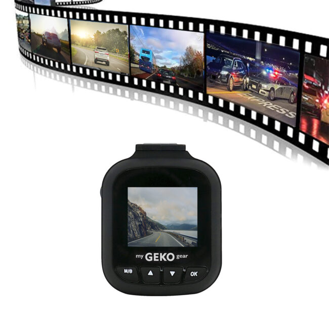 Caméra de tableau de bord HD intégrale 130 Orbit de myGEKOGEAR, HD  intégrale 1080p, 120°