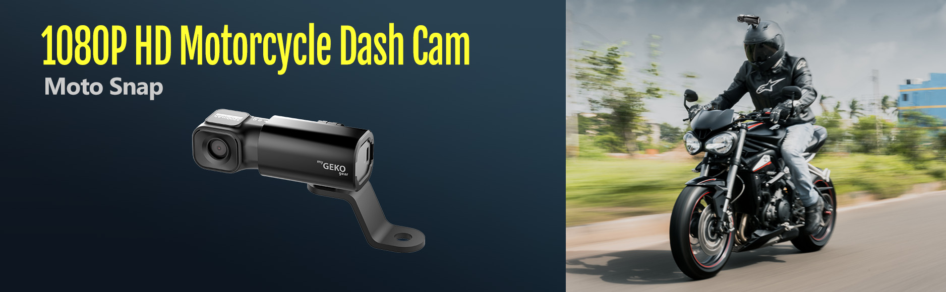 Moto Snap 1080P HD Motorcycle Dash Cam